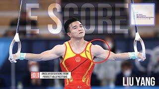 Liu Yang - E score analysis (still rings final) - World Championships Antwerp 2023