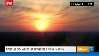 WGRZ-TV Coverage of the June 10, 2021 Partial Solar Eclipse over Buffalo