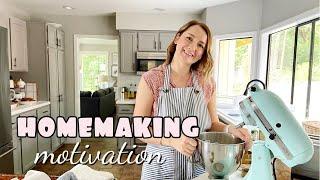 HOMEMAKING MOTIVATION- clean, cook and bake with me