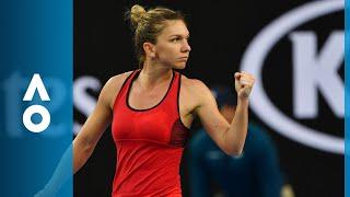 Simona Halep v Eugenie Bouchard match highlights (2R) | Australian Open 2018