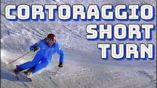 Ski technique demonstration - short turn - Cortoraggio