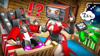 TV WOMAN became a VAMPIRE! JJ and MIKEY in Minecraft - Maizen