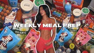 MEAL PREP WITH ME | high protein recipes, grocery haul, protein ice cream