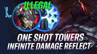 REFLECT INFINITE DAMAGE & ONESHOT TOWERS! EASY & BROKEN SION TOP IN WR | RiftGuides | WildRift