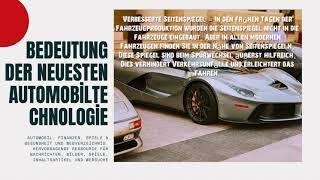 Bedeutung der neuesten Automobiltechnologie