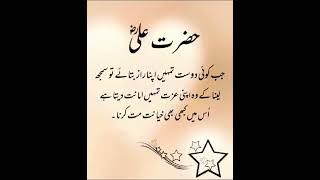Hazrat Ali quote️#dost#raaz#izzat#amanat#islamiccontent#shorts