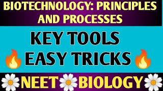 Biotechnology: Principles And Processes | Easy Tricks | Key ToolsNcert Tricks  Neet 2022 &Neet2023