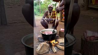 Hadzabe Ancestral Recipe and Smoked Meat"  #africa #hadzabetribe #viraltradisi #wildcooking