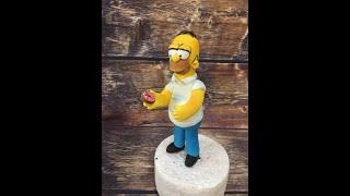 Гомер Симпсон из мастики / How To Make  Homer Simpson Cake Topper