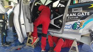 Service of Ford Fiesta Rally2/R5 - 30 minutes gerabox replacement! Callum Devine James Fulton, RT