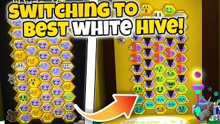 Switching Hive Colors To BEST White Hive in Bee Swarm Simulator!