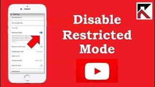 How To Disable Restricted Mode YouTube iPhone