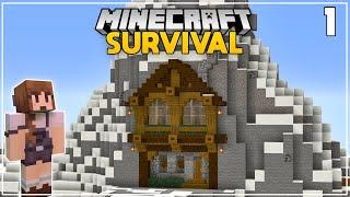 The PERFECT Mountain Starter House - Ep 1 - Minecraft 1.18 Survival Let's Play