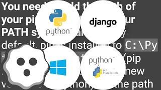 'pip' is not recognized as an internal or external command