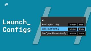 Warp | Set Up Your Dev Environment Quickly With Launch Configurations