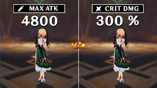 Emilie Crit DMG vs ATK Build !! Best Build for C0 Emilie? (Genshin Impact)