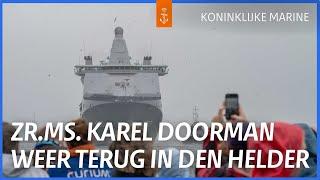 Zr.Ms. Karel Doorman keert terug van missie in Rode Zee | Koninklijke Marine