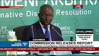 Justice Moseneke currently delivering Esidimeni tragedy report