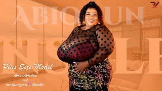 Abiodunsplendour | Plus Size Curvy | Top Heavy Model  | модель плюс-сайз | Modèles aux courbes