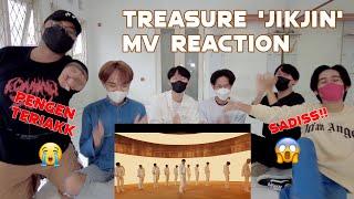 BIKIN PENGEN TERIAKK!!  TREASURE 'JIKJIN' MV REACTION