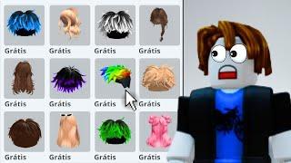 COMO CONSEGUIR CABELOS DE GRAÇA EM 2024! *50 ITENS GRÁTIS FÁCEIS DE PEGAR NO ROBLOX*