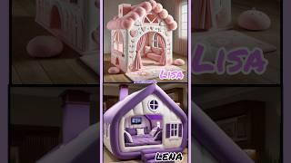"Home Sweet Home! Lisa vs. Lena’s Ultimate House Tour " #shorts #ytshorts #homedecor