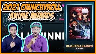 2021 CRUNCHYROLL ANIME AWARDS WINNER REEL REACTION