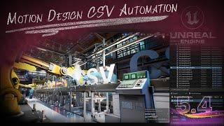 Automating CSV Data Updates for Unreal Engine Motion Design