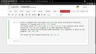 How To Write A Program That Calculates And Print Comma Separated Values With Python