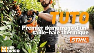 TUTO SOBRICO - Premier démarrage d'un taille-haie thermique STIHL 