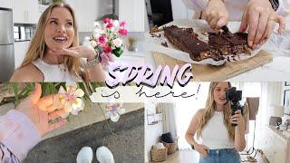 HELLO SPRING  Outfit Inspo, BTS Filming Reels, High Fibre Homemade Health Bars & Shop With Me!