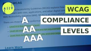 WCAG Compliance Levels