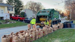 WM Garbage Trucks VS Fall Cart Lines