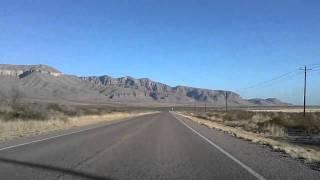 Van Horn, Texas to Guadalupe Mountains National Park