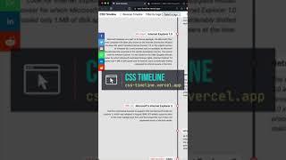 Learn the History of CSS #shorts