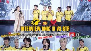 INTERVIEW ONIC ID VS BTR WEEK 3 MPL ID SEASON 15 - RYOTA & SAVERO WAJAH BARU SANG JUARA UNTUK SONIC