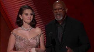 Awkward exchange between Selena Gomez and Samuel L Jackson caught by lip reader