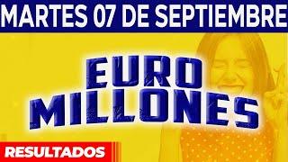 Resultado del sorteo Euromillones del Martes 7 de Septiembre del 2021. 