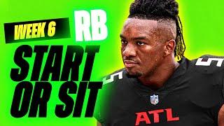  WEEK 6 RB MUST Start/Sit Analysis!  | 2024 Fantasy Football Advice