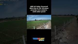 4MP 4G Solar Powered Mini Pan & Tilt Wireless Security CCTV Camera with Solar Panel Trueview T18132