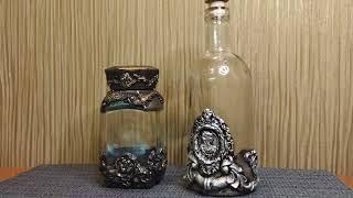 Декор бутылки своими руками. bottle decor with your own hands