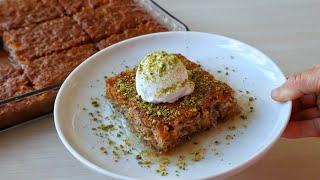 PREPARED IN 10 MINUTES ️ CAKE DESSERT WITH WIRE Kadayif Sherbet