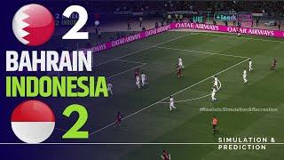 Bahrain 2-2 Indonesia | Kualifikasi dunia 2026 | eFootball simulasi/rekreasi