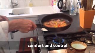 Chef Alex Miles Dijon Cooking classes describes the Aussie Fonte pans