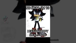 Shadow ONLY eats Unhappy Meals | #shorts #shadowthehedgehog #sonicthehedgehog #memes