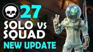 27 KILL | NEW UPDATE SOLO VS SQUAD | DAEQUAN NEW PERSONAL RECORD - (Fortnite Battle Royale)