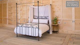 Bella metal bed fourposter   Nights In Iron