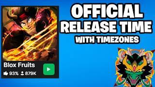 Blox Fruits Dragon Update Exact Release Time! *OFFICIAL*