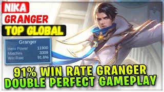 NIKA 91% Win Rate Granger Double Perfect Gameplay [ Top Global Granger ] n4ceabfde8 - Mobile Legends