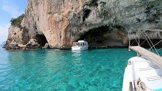 Escursione in barca nelle grotte del Bue Marino e Cala Luna Sardegna [4k]